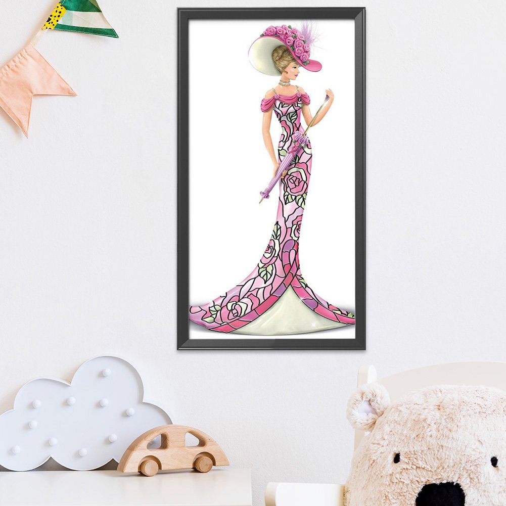 14ct Stamped Cross Stitch - Noblewoman(36*66cm) C