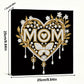 DIY Pearl Painting With Frame - Handmade Self-Adhesive Pearls - MOM (25*25cm)