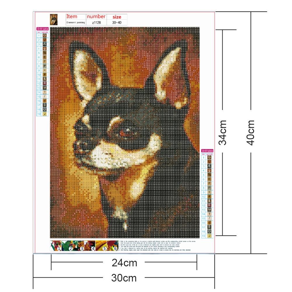 Diamond Painting - Full Round - Dog 18