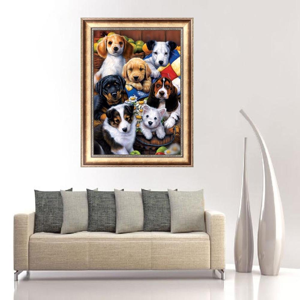 Diamond Painting - Partial Round - Dogs