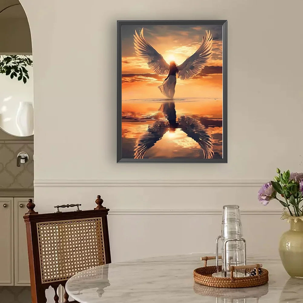 Diamond Painting - Full Round / Square - Sunset Angel
