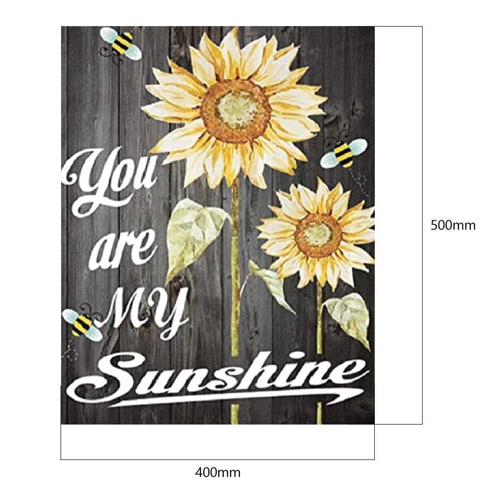 Paint By Number - Oil Painting - Sunflower Saying (40*50cm) B