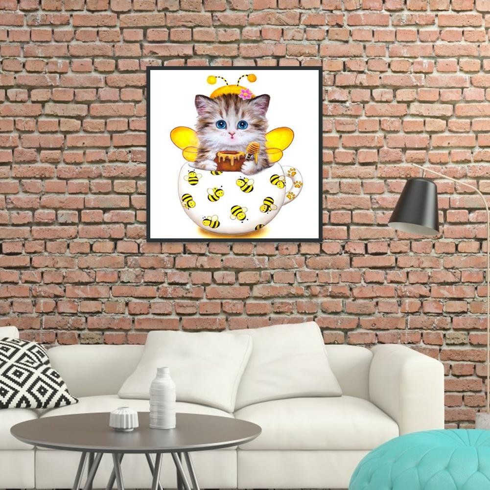Diamond Painting - Full Round - Cup Cat A
