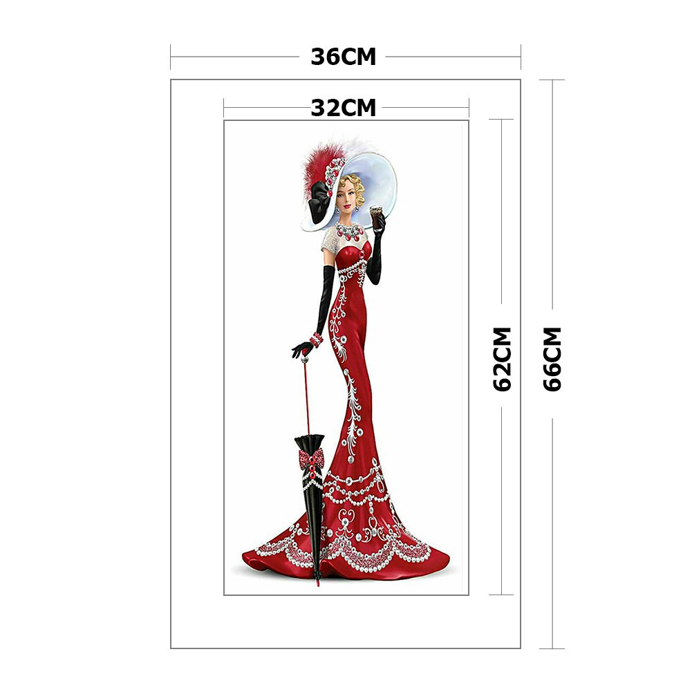 14ct Stamped Cross Stitch - Noblewoman(36*66cm) F