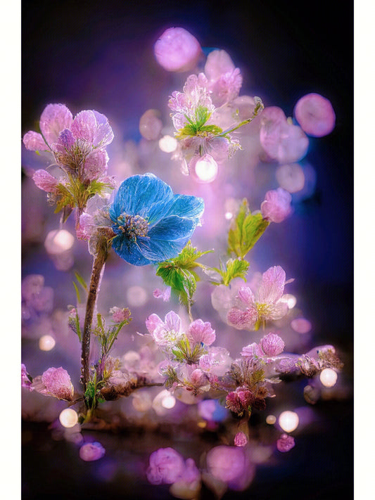 Full Round/Square Diamond Painting Kits | Flower 40x70cm 50x80cm B