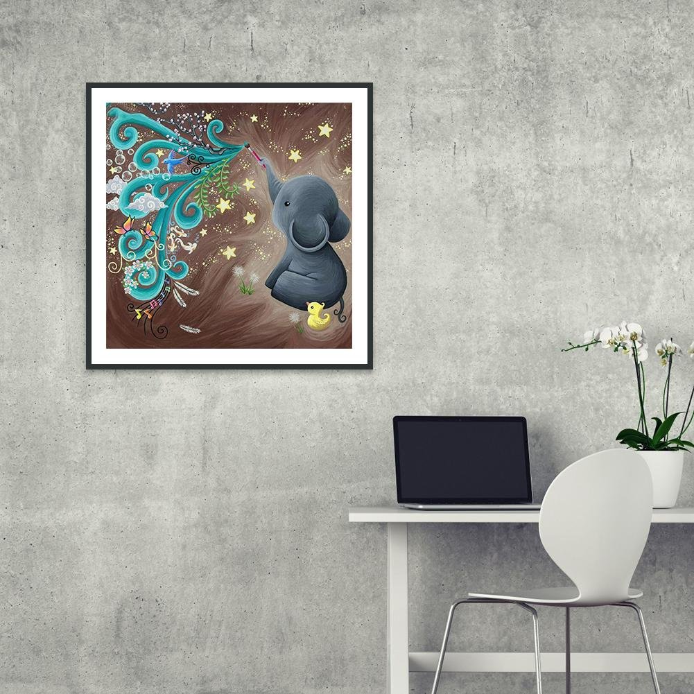 Diamond Painting - Full Round - Painting Elephant