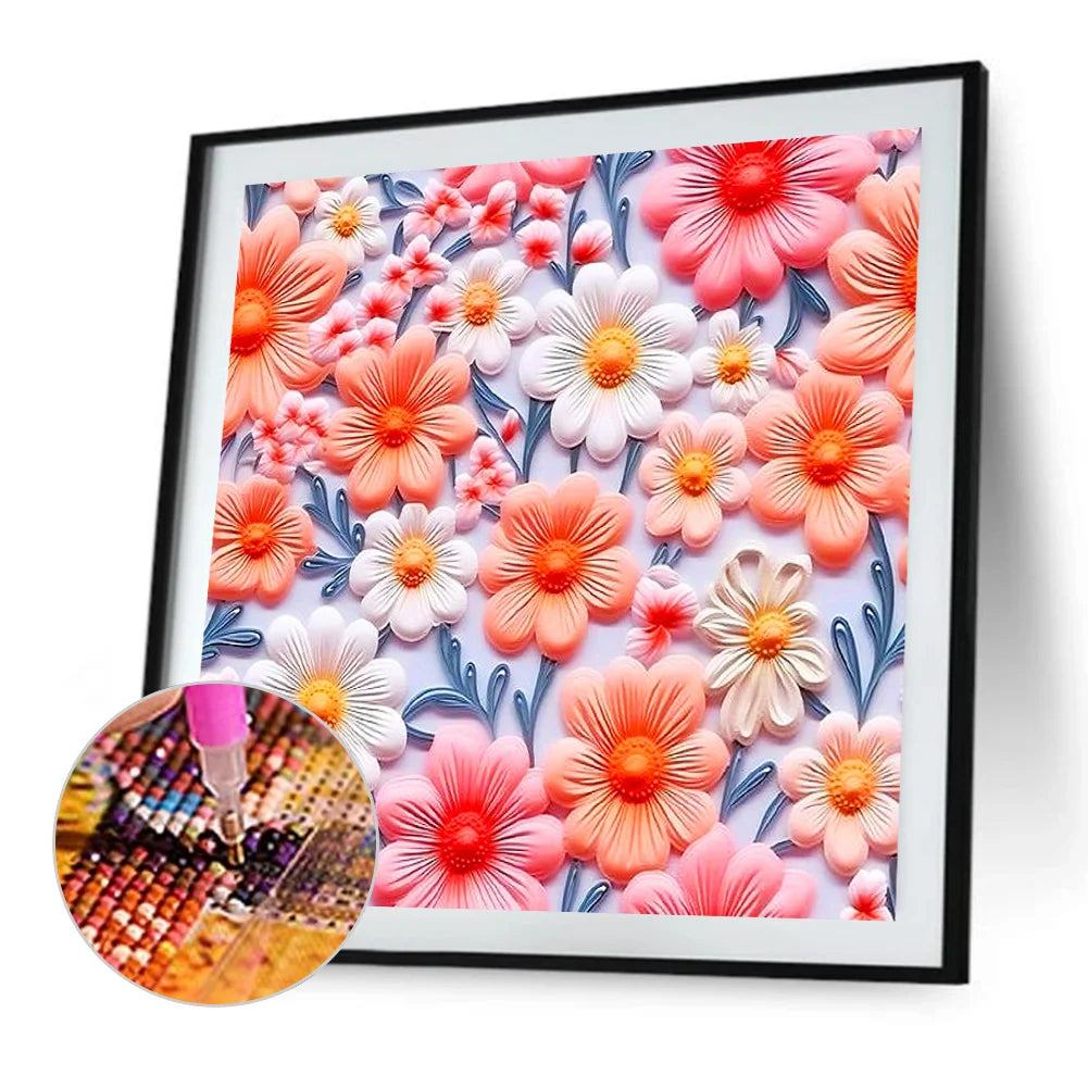 Diamond Painting -Full Round / Square - Flowers Pattern