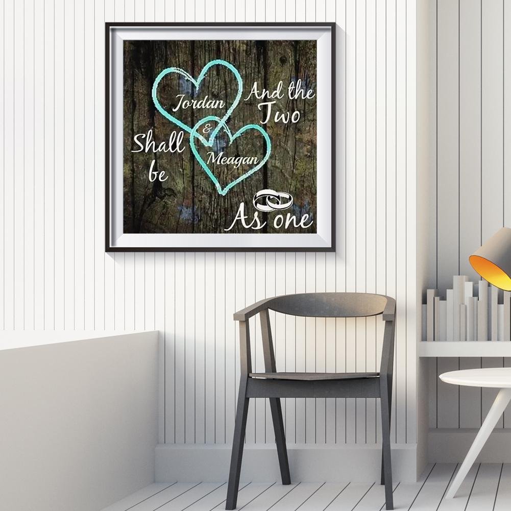 Diamond Painting - Full Round - Heart Letter