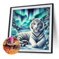 Diamond Painting - Full Round / Square - White Tiger Aurora