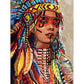 Indian women full drill mosaic embroidery