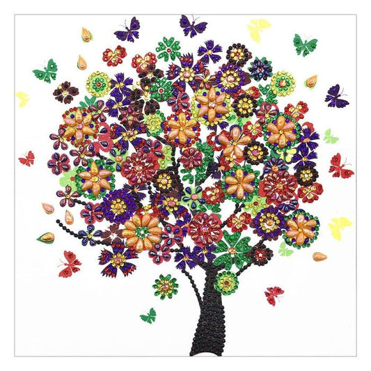 5D Diamond Painting Kit - Crystal Rhinestone - Butterfly Tree