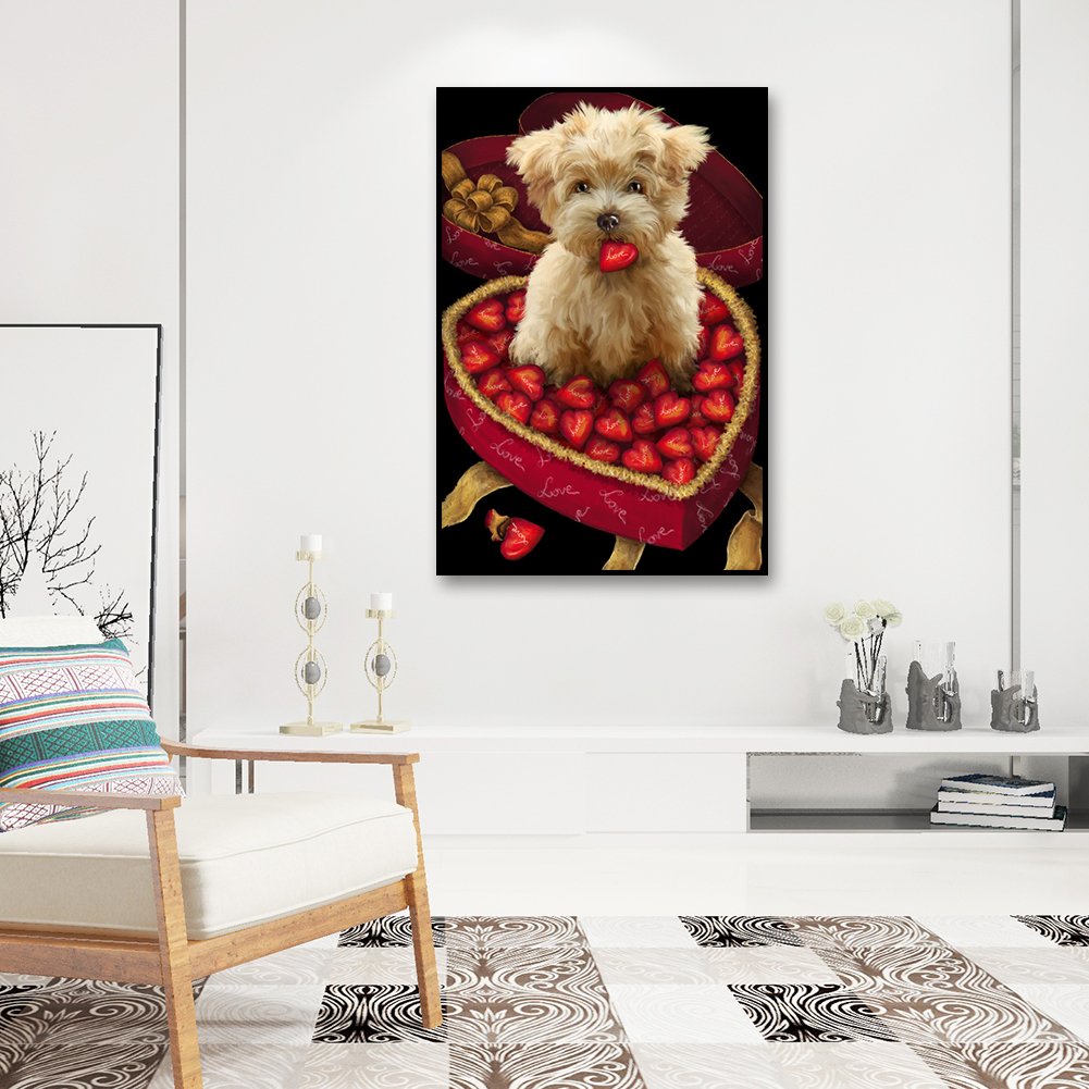 Diamond Painting - Full Round - Dog 27
