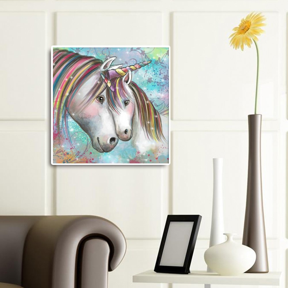 11CT Stamped Cross Stitch - Unicorn(36*36CM)