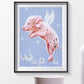 Diamond Painting - Full Round - Jumping Pig