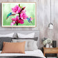Diamond Painting - Full Round -Hummingbird Flower