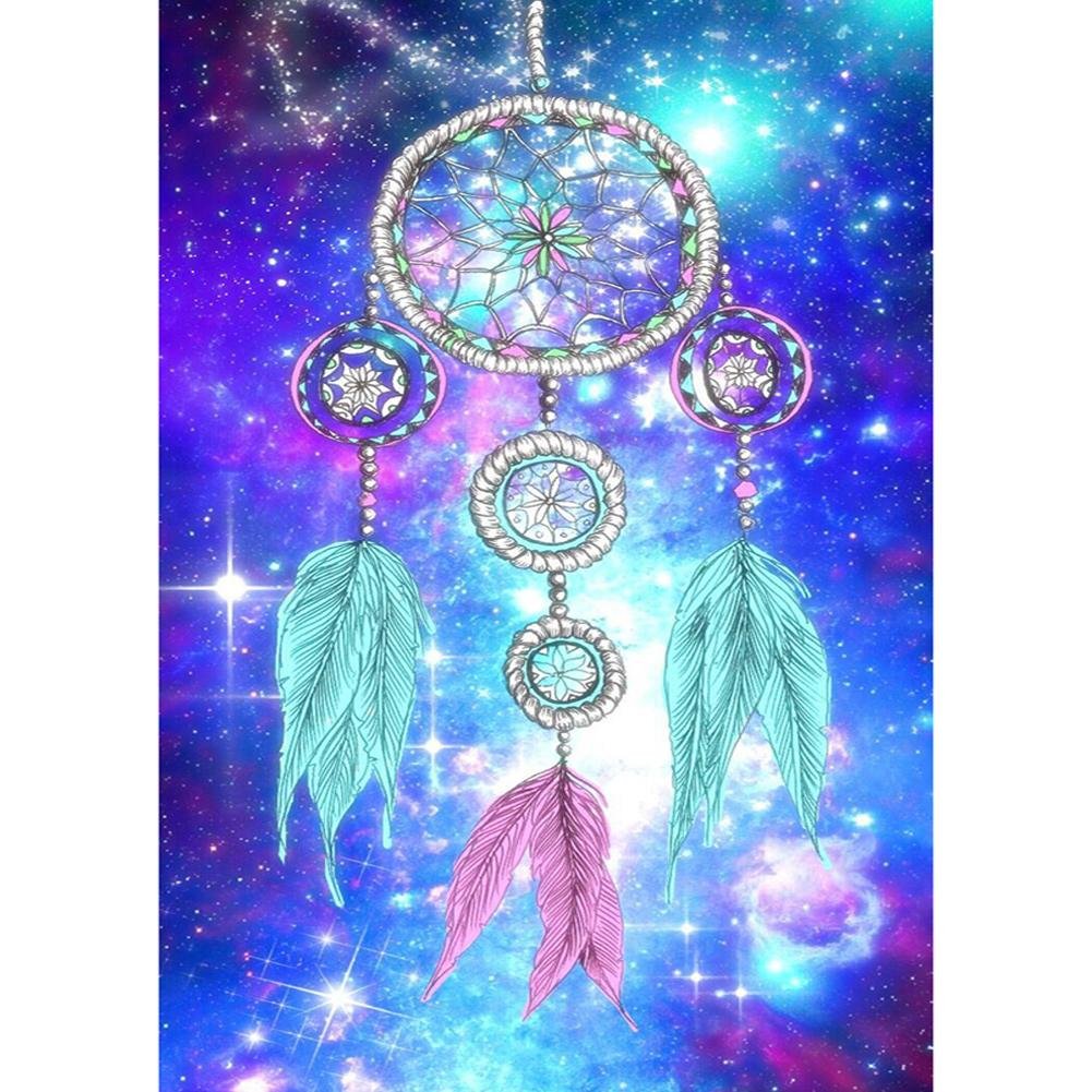 5D Diy Diamond Painting Kit Full Round Beads Dreamcatcher