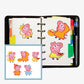 5pcs Diamond Painting Cartoon Pig Stickers Set Funny Toy Adhesive Decals