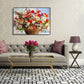 Painting By Numbers Kit Oil Painting Home Wall Craft Basket Flower 