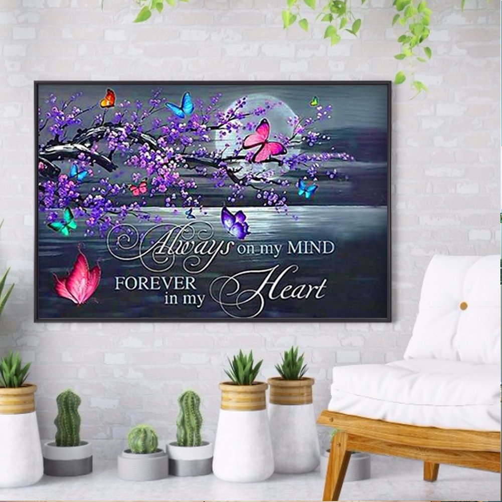Diamond Painting - Full Round -  Butterfly