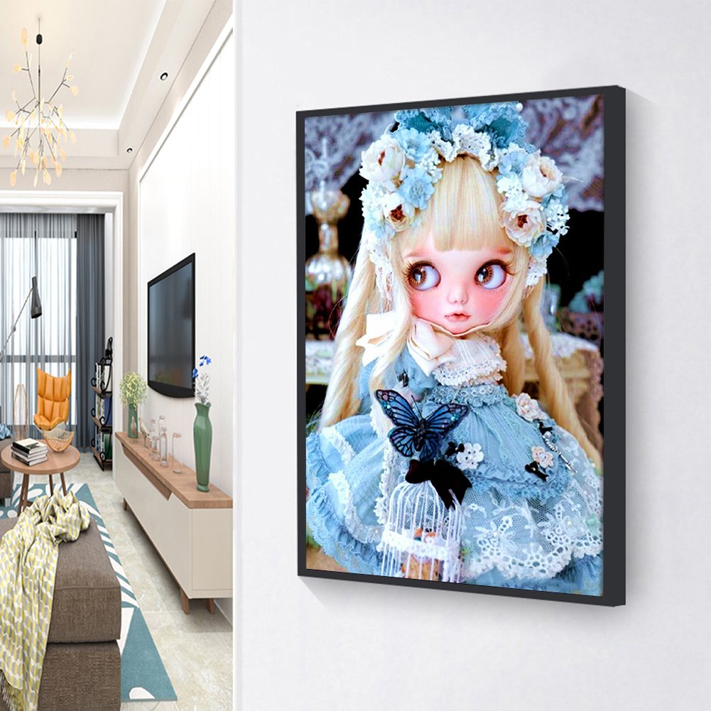 5D DIY Diamond Painting - Full Round - Cute Doll