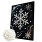 DIY Pearl Painting With Frame - Handmade Self-Adhesive Pearls - Snowflake (30*40cm) C