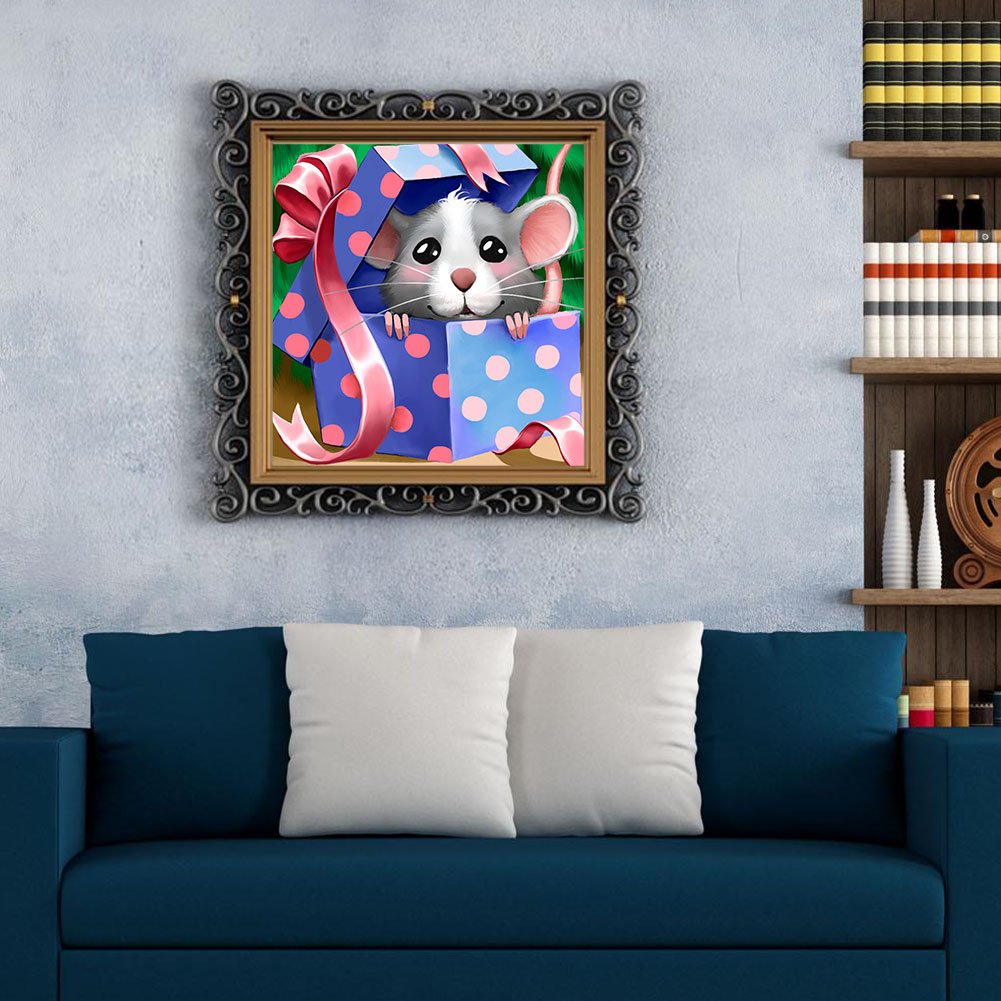 Diamond Painting - Full Round - Surprise Mouse
