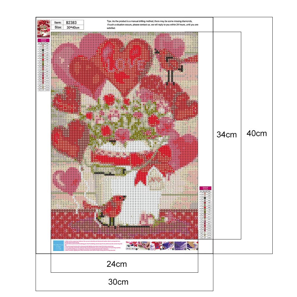 Diamond Painting - Full Round - Love