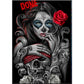5D Diy Diamond Painting Kit Full Round Beads Scary Girl