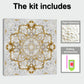DIY Pearl Painting With Frame - Handmade Self-Adhesive Pearls - Mandala (25*25cm) C