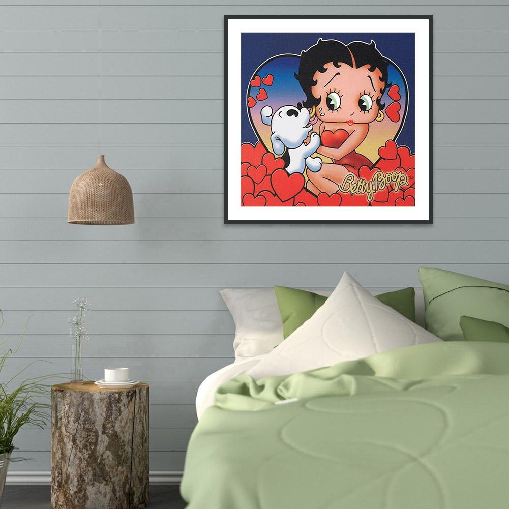 5D DIY Diamond Painting Kit - Full Round - Betty Boop A