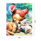 11ct Stamped Cross Stitch - Deer and Rabbit (40*50cm)