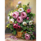 5D Diy Diamond Painting Kit Full Round Beads Flowers