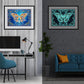 Part Butterfly Crystal Rhinestone Luminous Diamond Painting