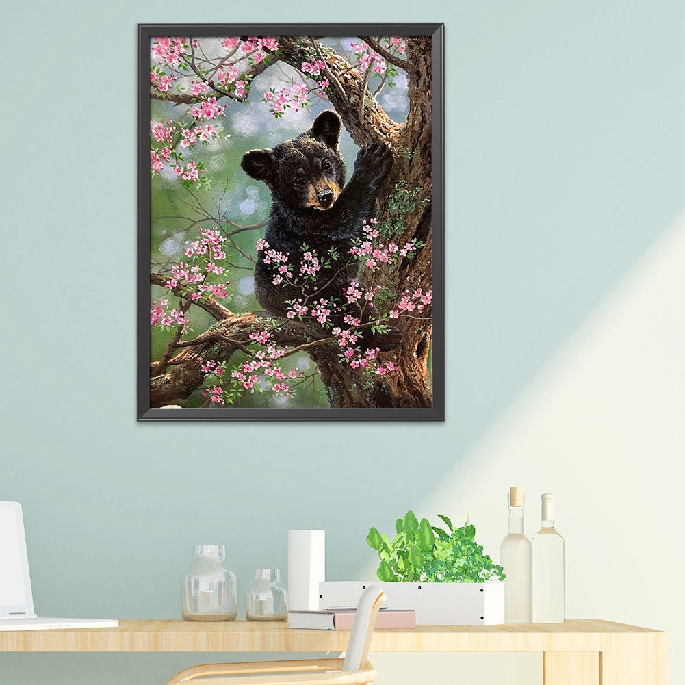 11CT Stamped Cross Stitch Cartoon Bear (48*58cm)