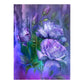 Purple Rose Partial Round Mosaic embroidery kits