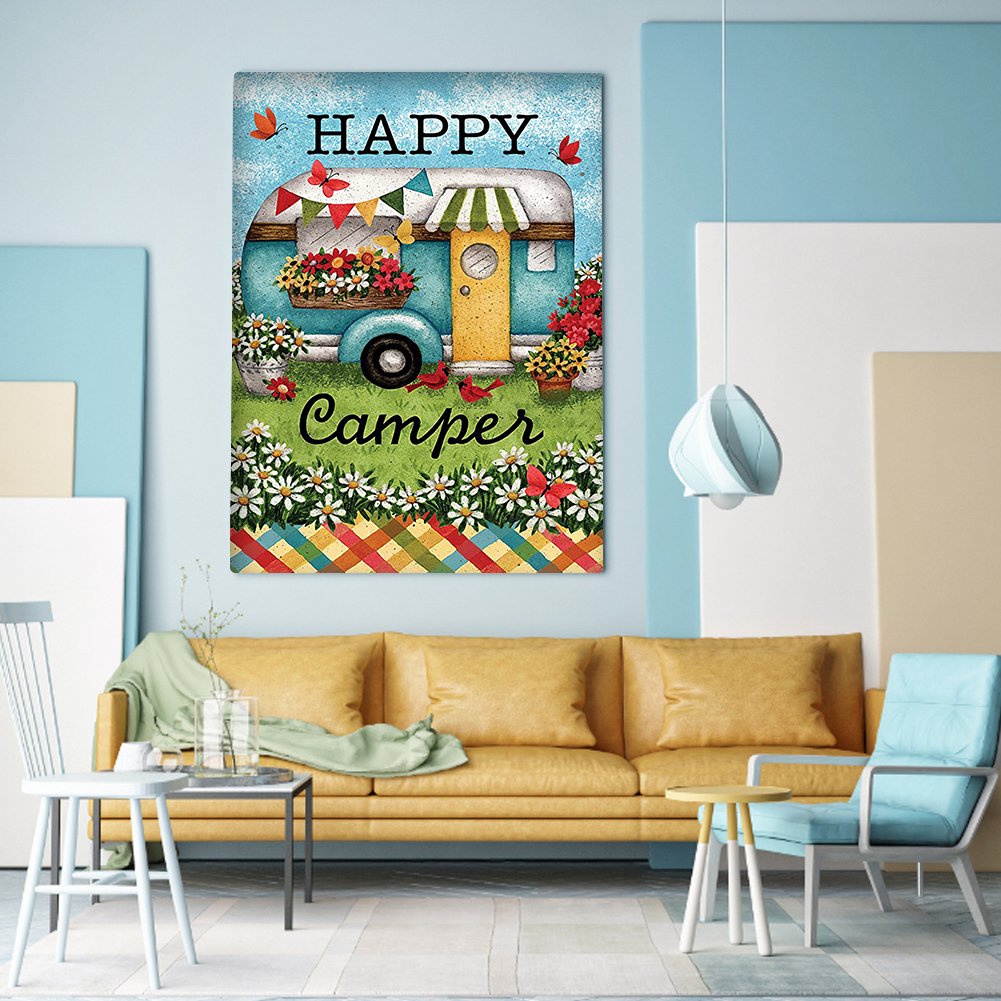 Diamond Painting - Full Round -Happy Camping