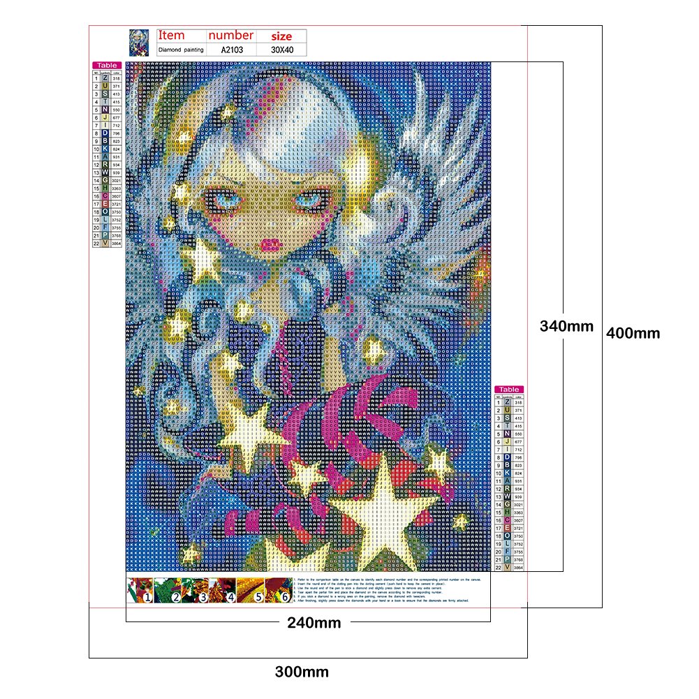 Diamond Painting - Full Round - Cartoon Big Eyes C