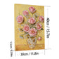 DIY Pearl Painting With Frame - Handmade Self-Adhesive Pearls - Vase (30*40cm) C