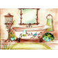 5D Diy Diamond Painting Kit Full Round Beads Bathtub