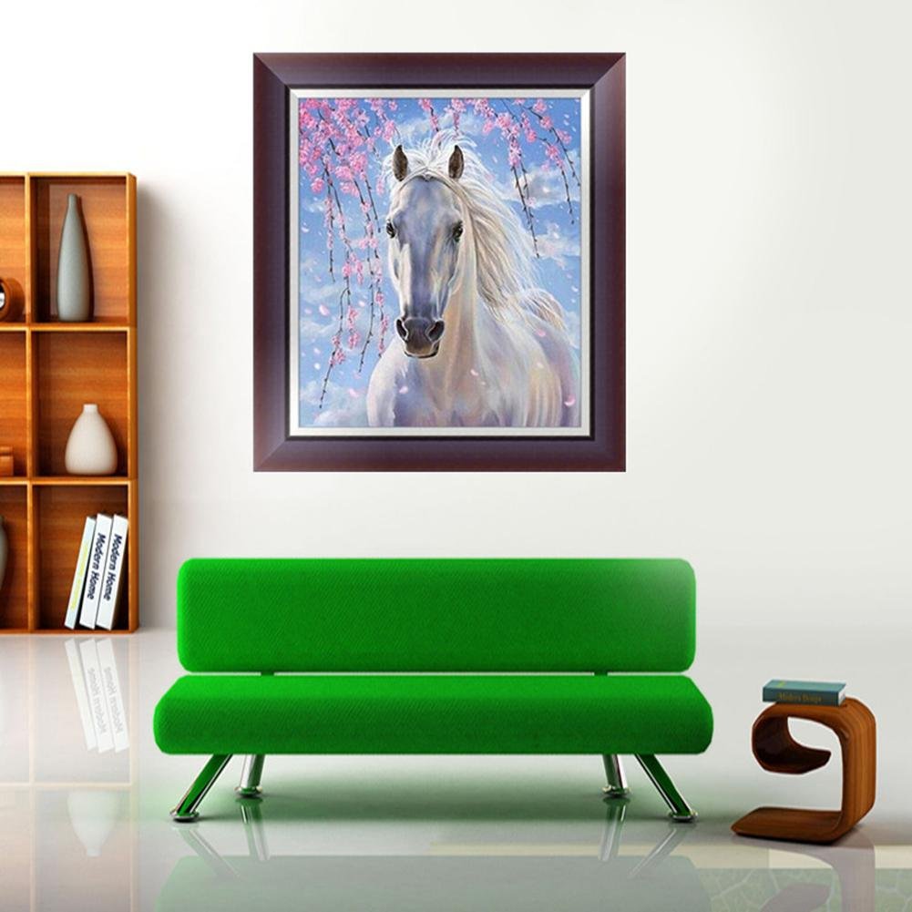 5D Diy Diamond Painting - Partial Round - Horse