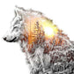 Novelty Wolf Rhinestones Mosaic Kits