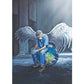 5D Diy Diamond Painting Kit Full Round Beads Angel In White