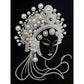 DIY Pearl Painting With Frame - Handmade Self-Adhesive Pearls - Woman (30*40cm) A