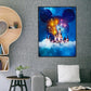 5D DIY Full Drill Mickey Castle resinstone embroidery Art Craft