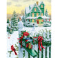 5D Diy Diamond Painting Kit Full Round Beads Snow House