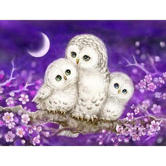Diamond Painting - Partial Round - White Eagle Family