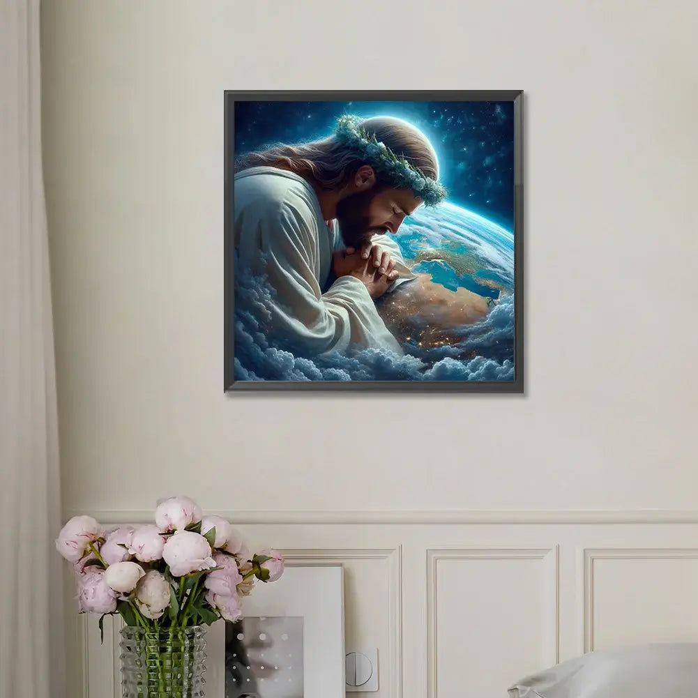  Earth and Jesus 5D DIY Diamond Painting Kit