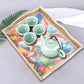 DIY Diamond Painting Decor Wooden Food Serving Tray - Easter