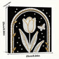 DIY Pearl Painting With Frame - Handmade Self-Adhesive Pearls - Tulip (25*25cm)