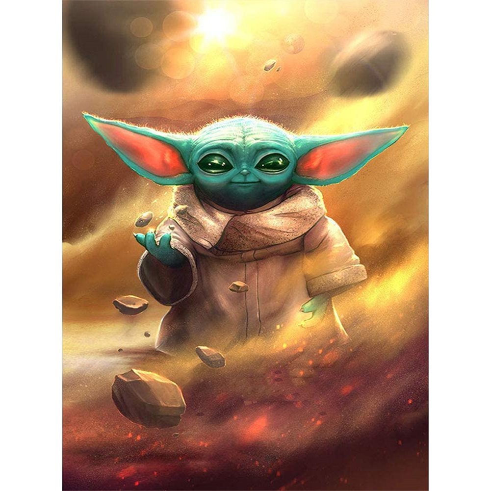 11ct Stamped Cross Stitch Yoda (35*50cm)